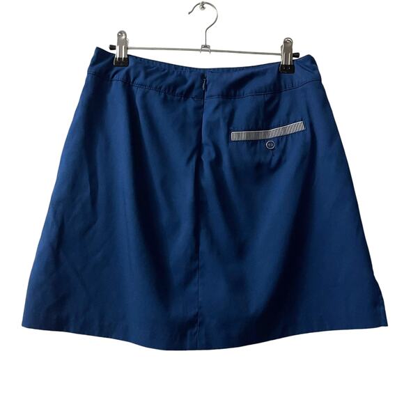 Lady Hagen Golf Skort Women’s Size 4 Blue Front Zip Mini Tennis Prep - Picture 3 of 5
